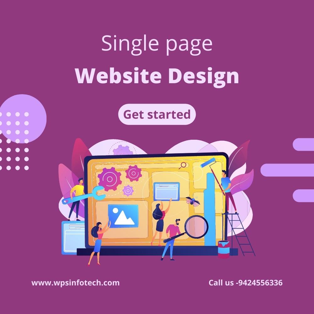 Single Page Website Design for Your Business cost Rs 4999