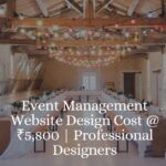 Event Management Website Design Cost