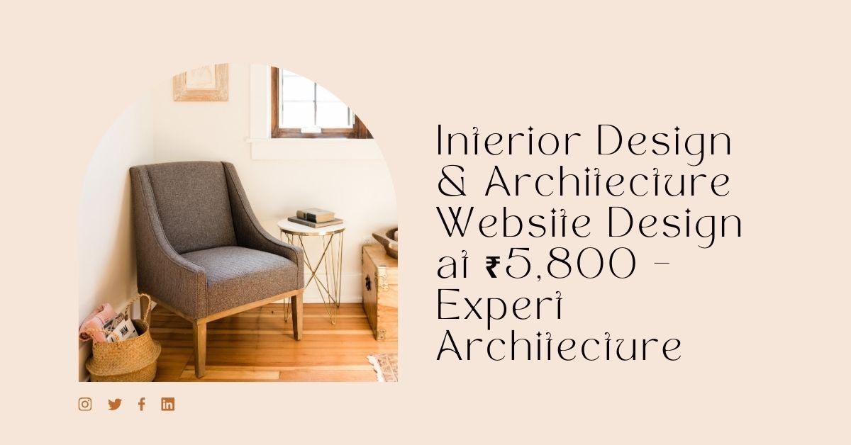 Interior Design & Architecture Website Design At ₹5,800 – Expert ...