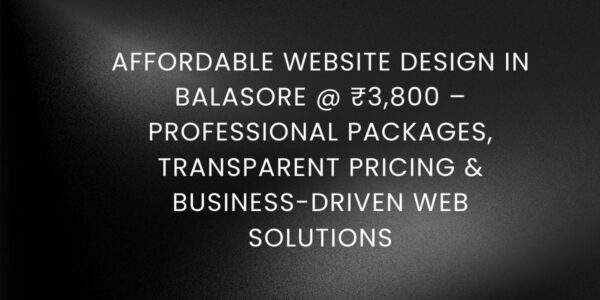 Website Design in Balasore