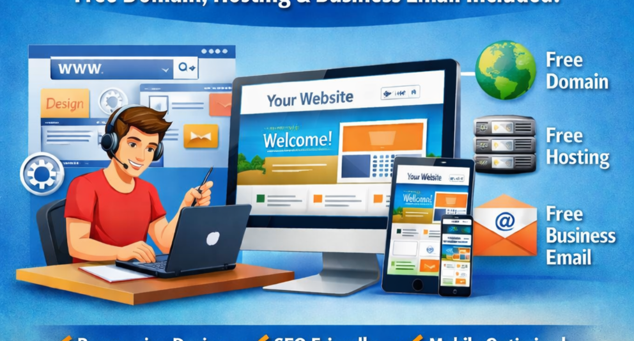 Affordable Website Design in Kathivakkam @ ₹3,800 – Free Domain, Hosting & Business Email Included
