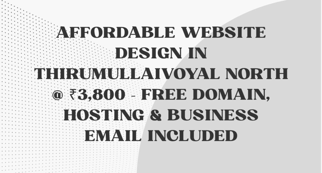 Website Design in Thirumullaivoyal
