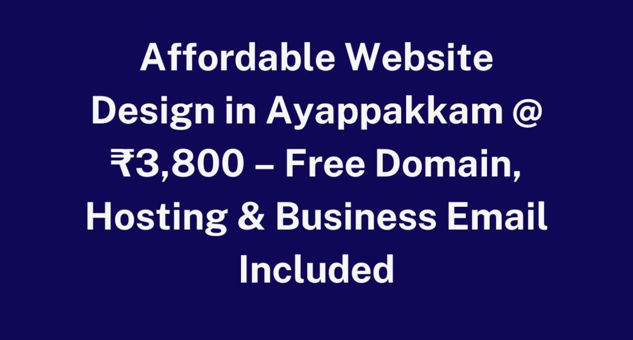 Website Design in Ayappakkam