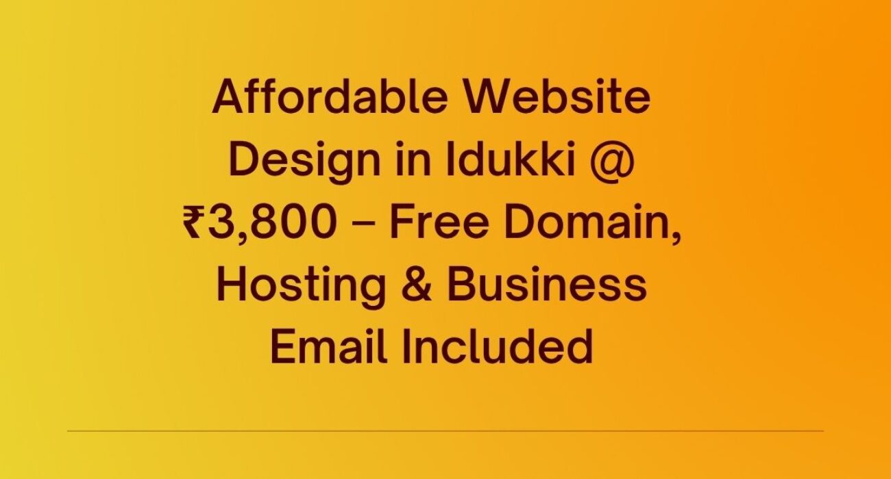 Website Design in Idukki
