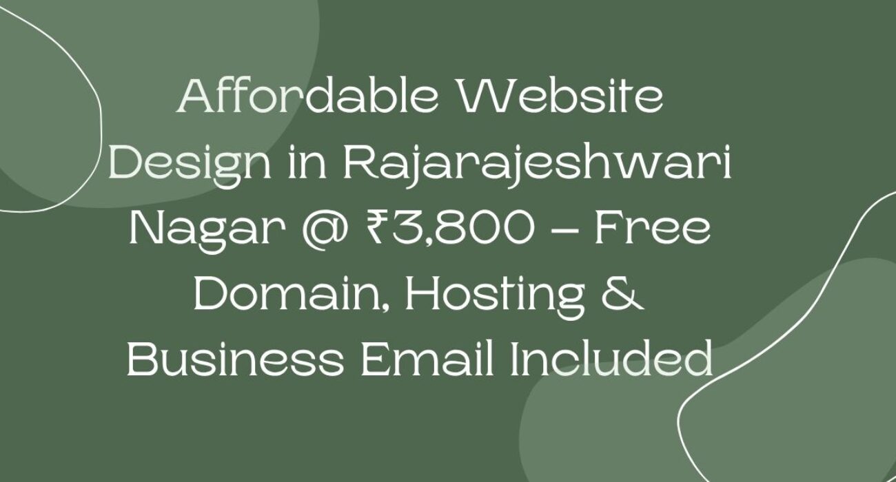 Website Design in Rajarajeshwari Nagar