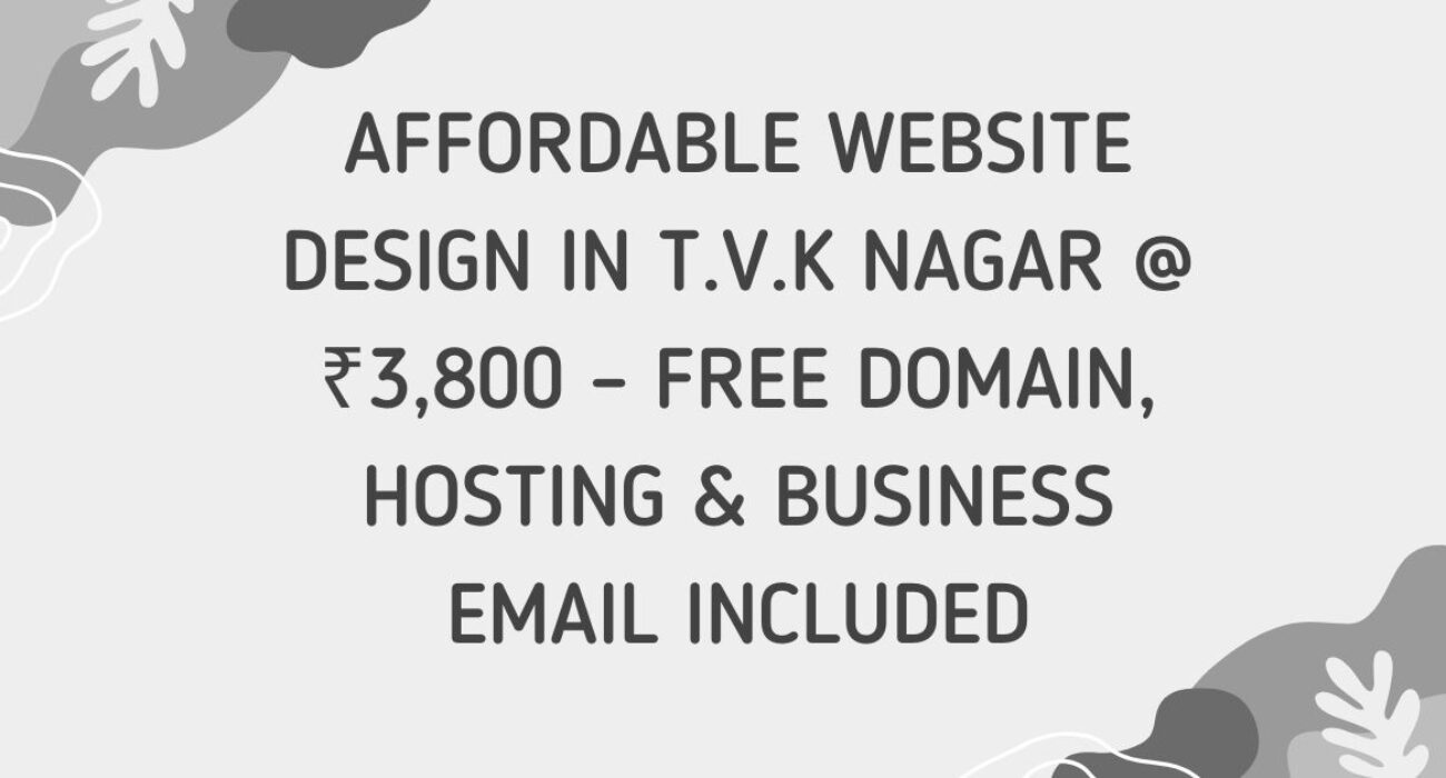 Website Design in T.V.K Nagar