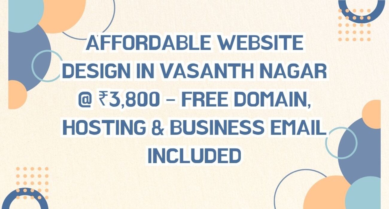 Website Design in Vasanth Nagar