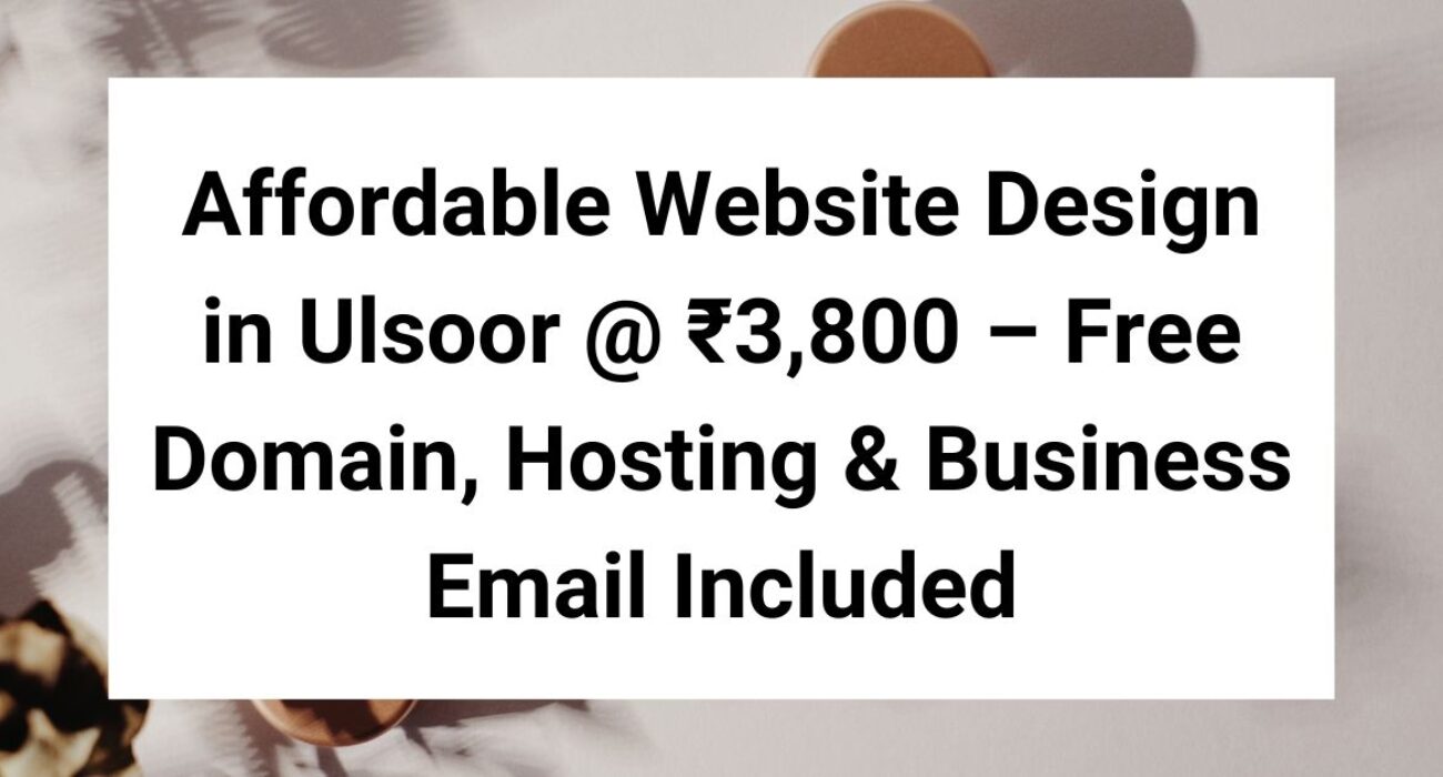 Website Design in Ulsoor