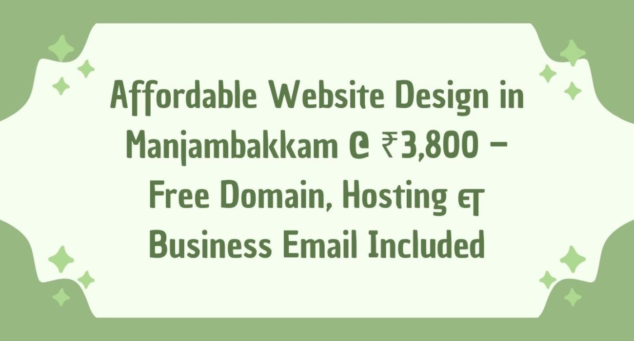 Website Design in Manjambakkam