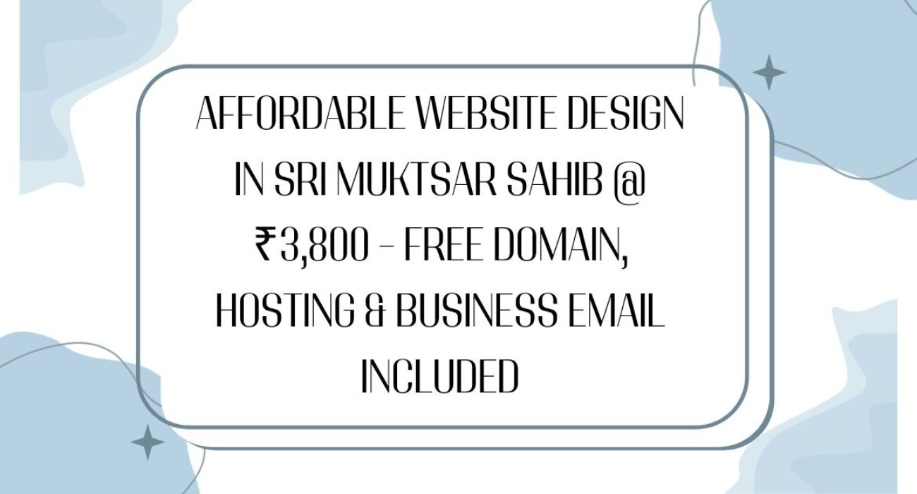 Website Design in Sri Muktsar Sahib