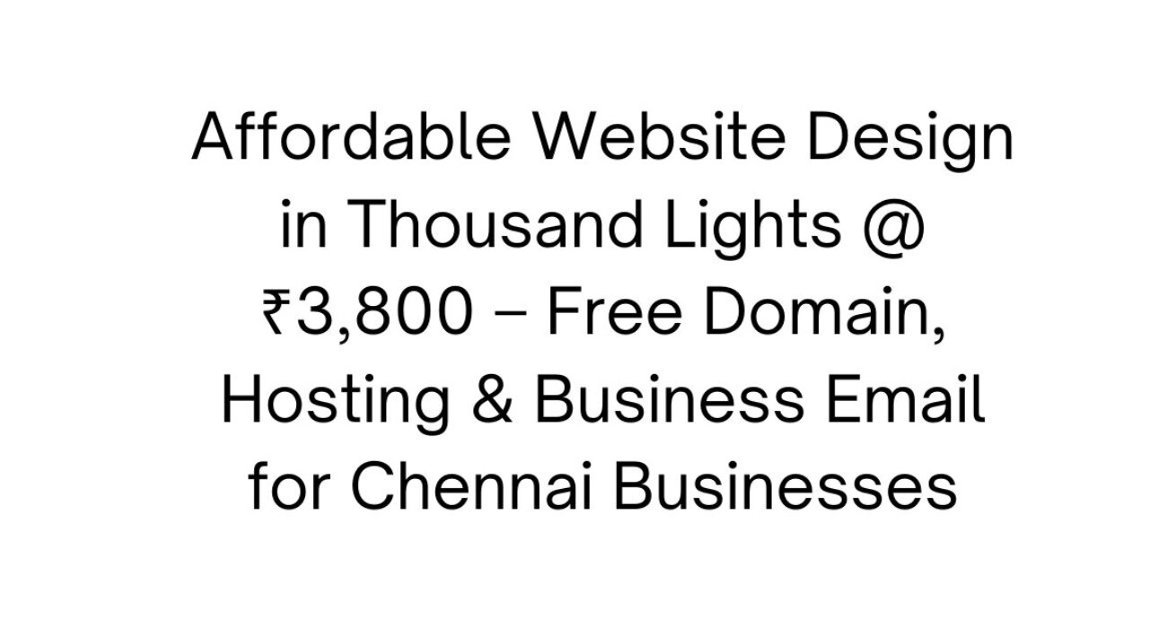 Website Design in Thousand Lights