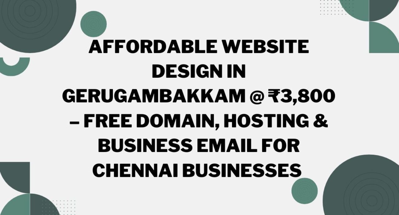 Website Design in Gerugambakkam