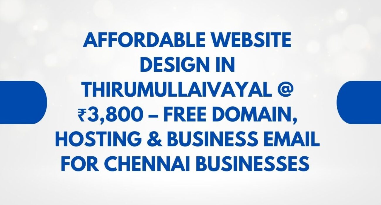 Website Design in Thirumullaivayal