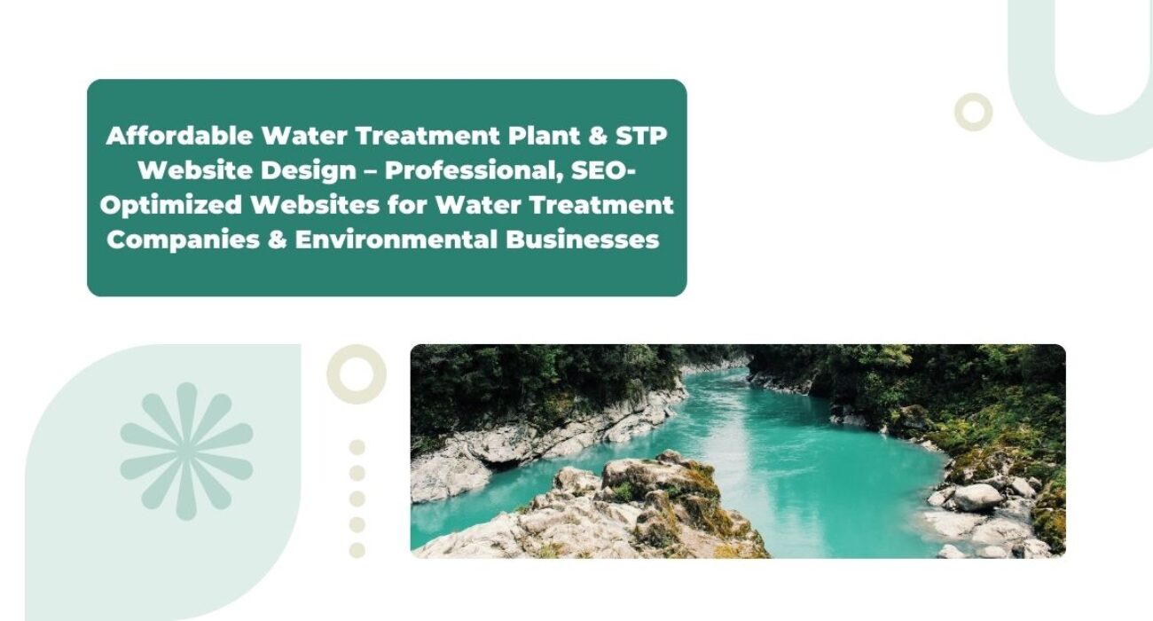 Water Treatment Plant & STP Website Design