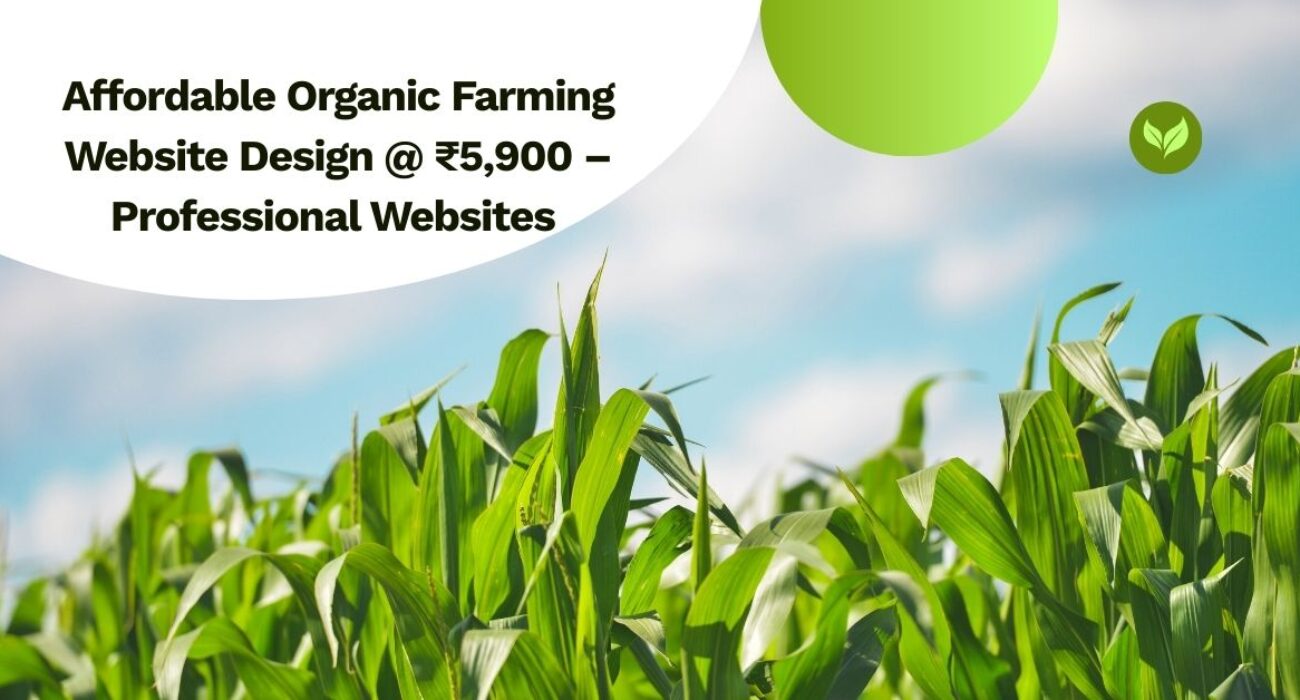 Affordable Organic Farming Website Design