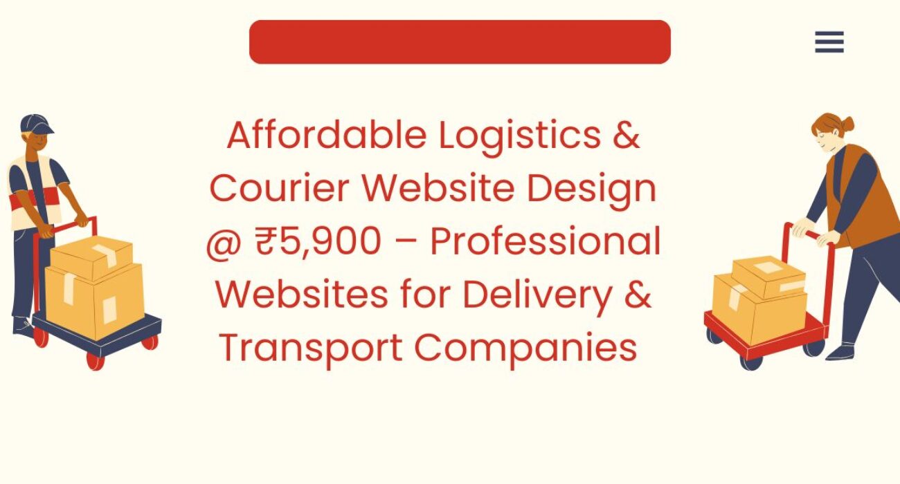 Affordable Logistics & Courier Website Design