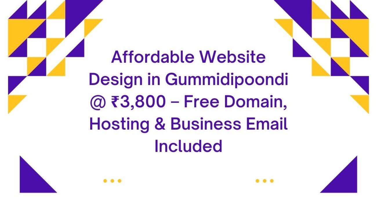 Website Design in Gummidipoondi