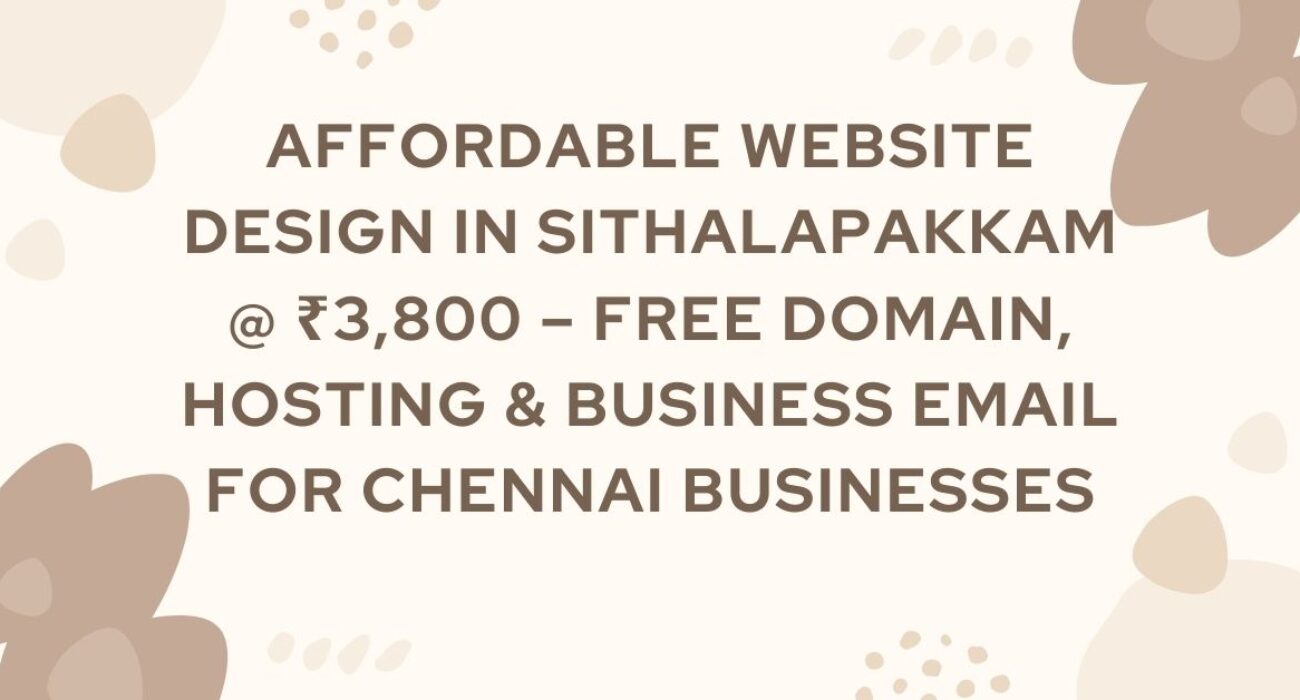 Website Design in Sithalapakkam