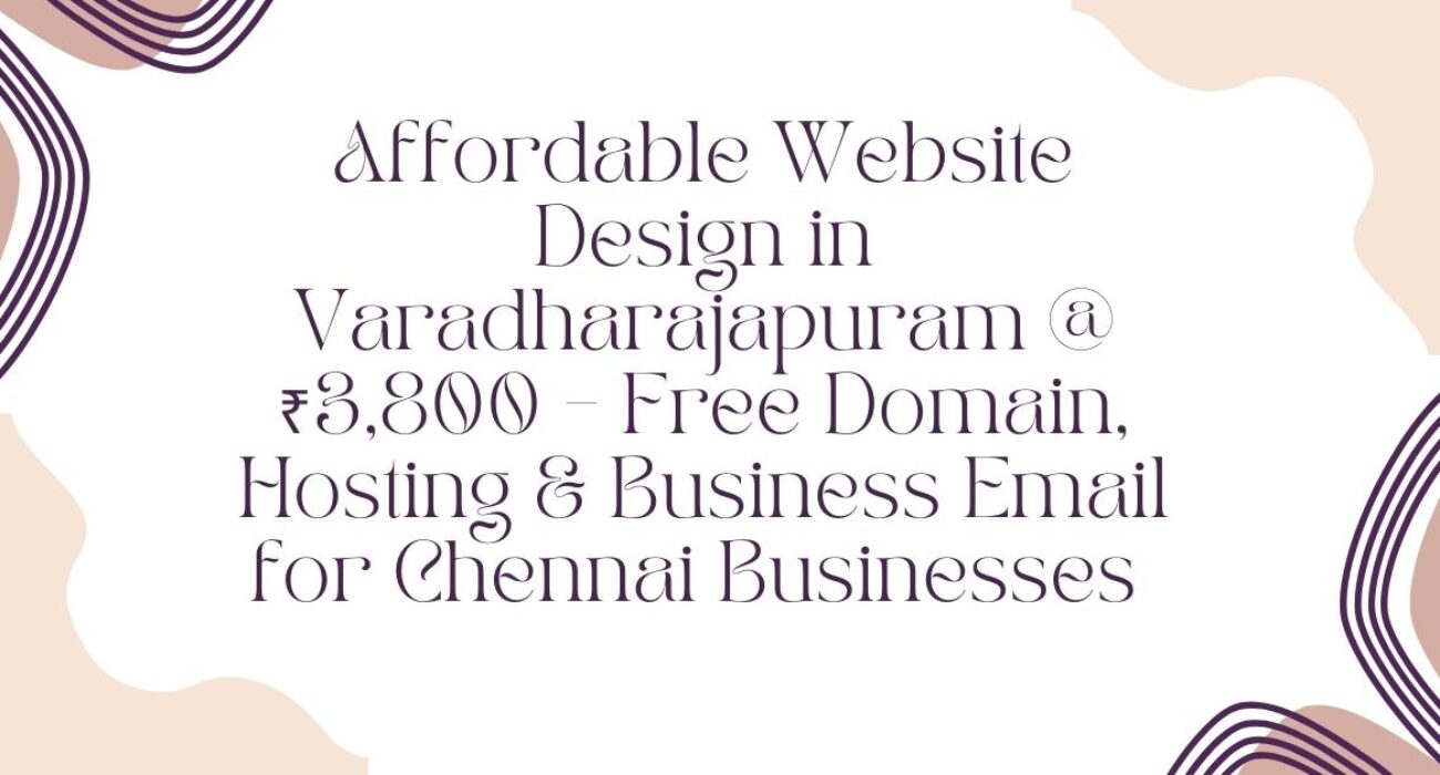 Website Design in Varadharajapuram