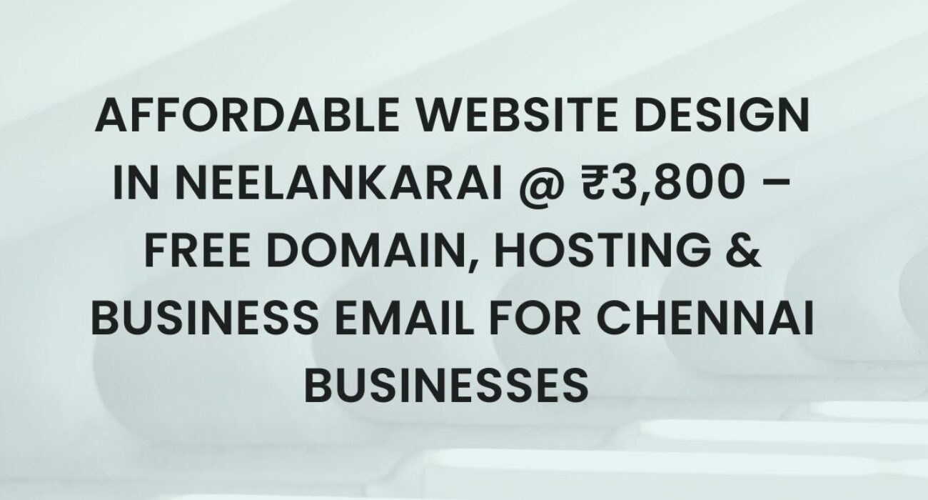 Website Design in Neelankarai