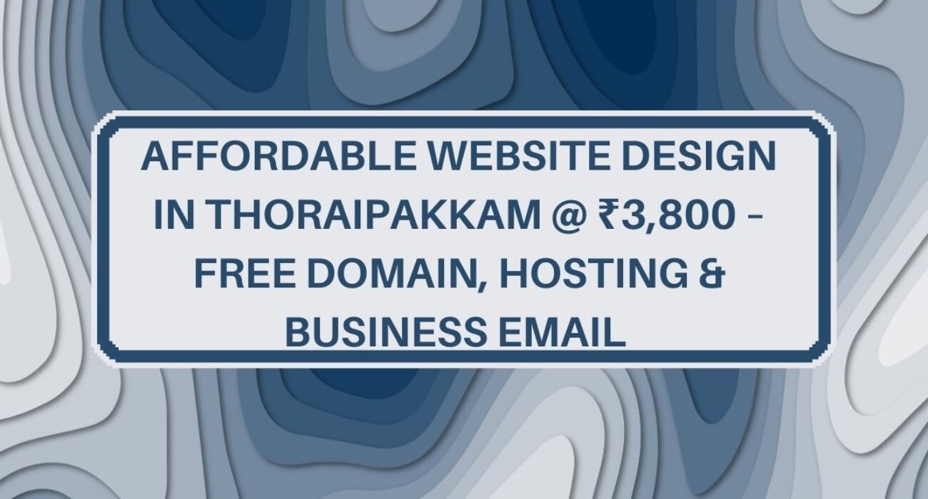 Website Design in Thoraipakkam