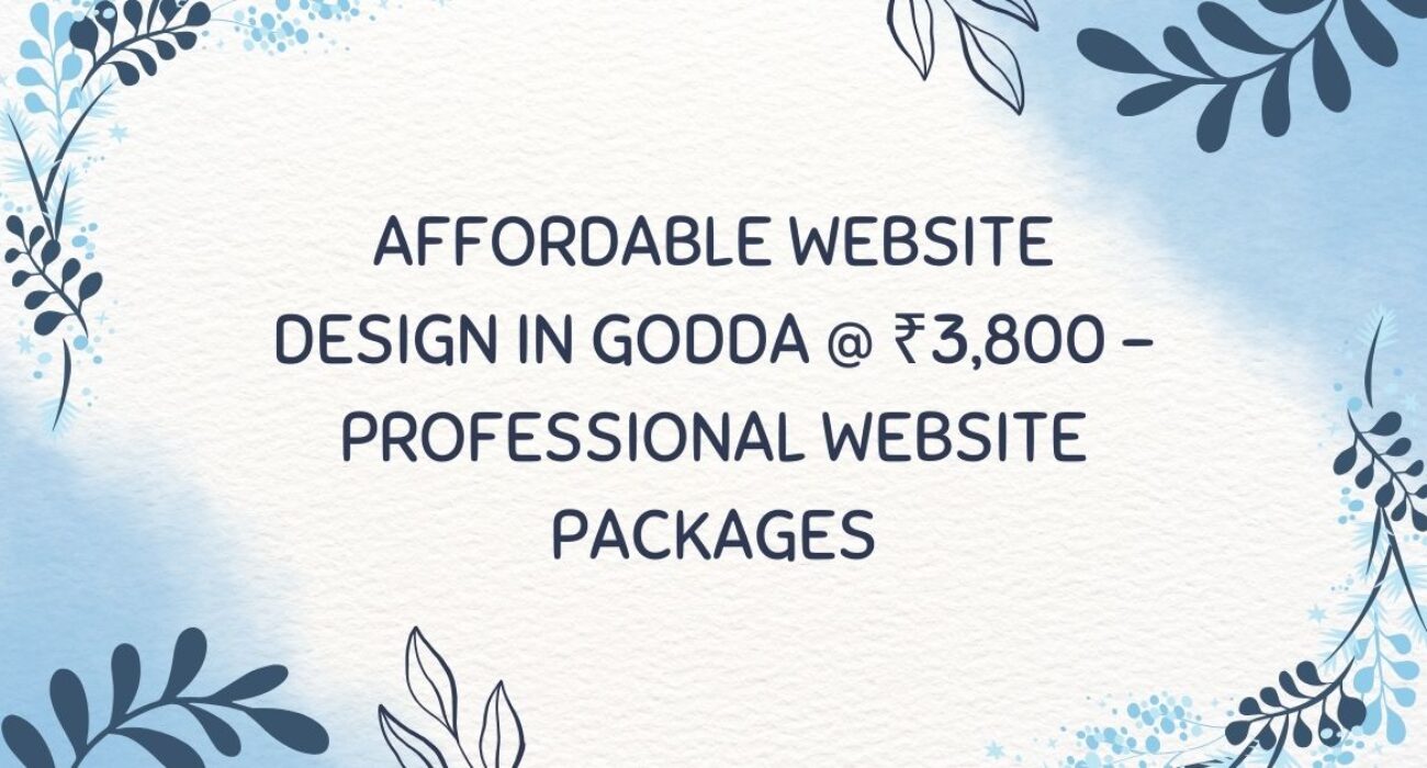 Affordable Website Design In Godda