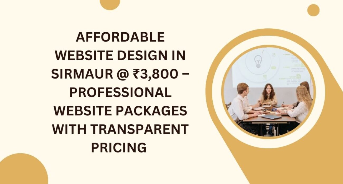 Affordable Website Design in Sirmaur