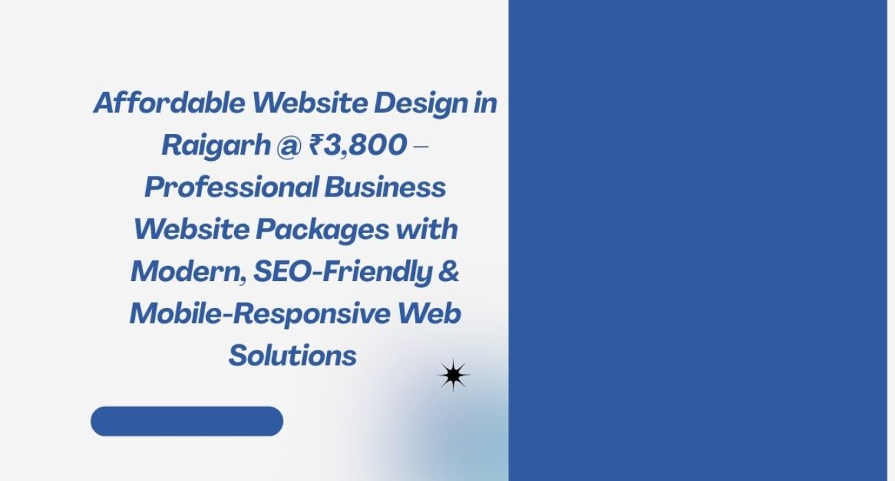 Affordable Website Design in Raigarh