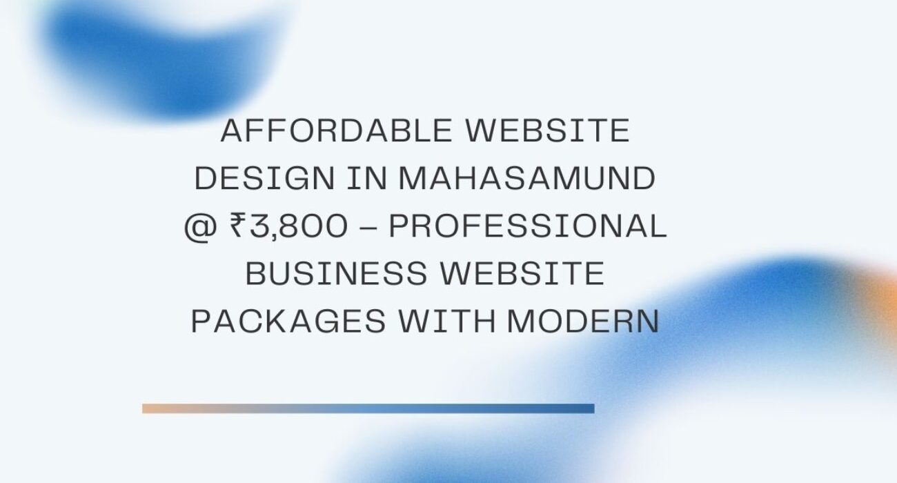 Affordable Website Design in Mahasamund