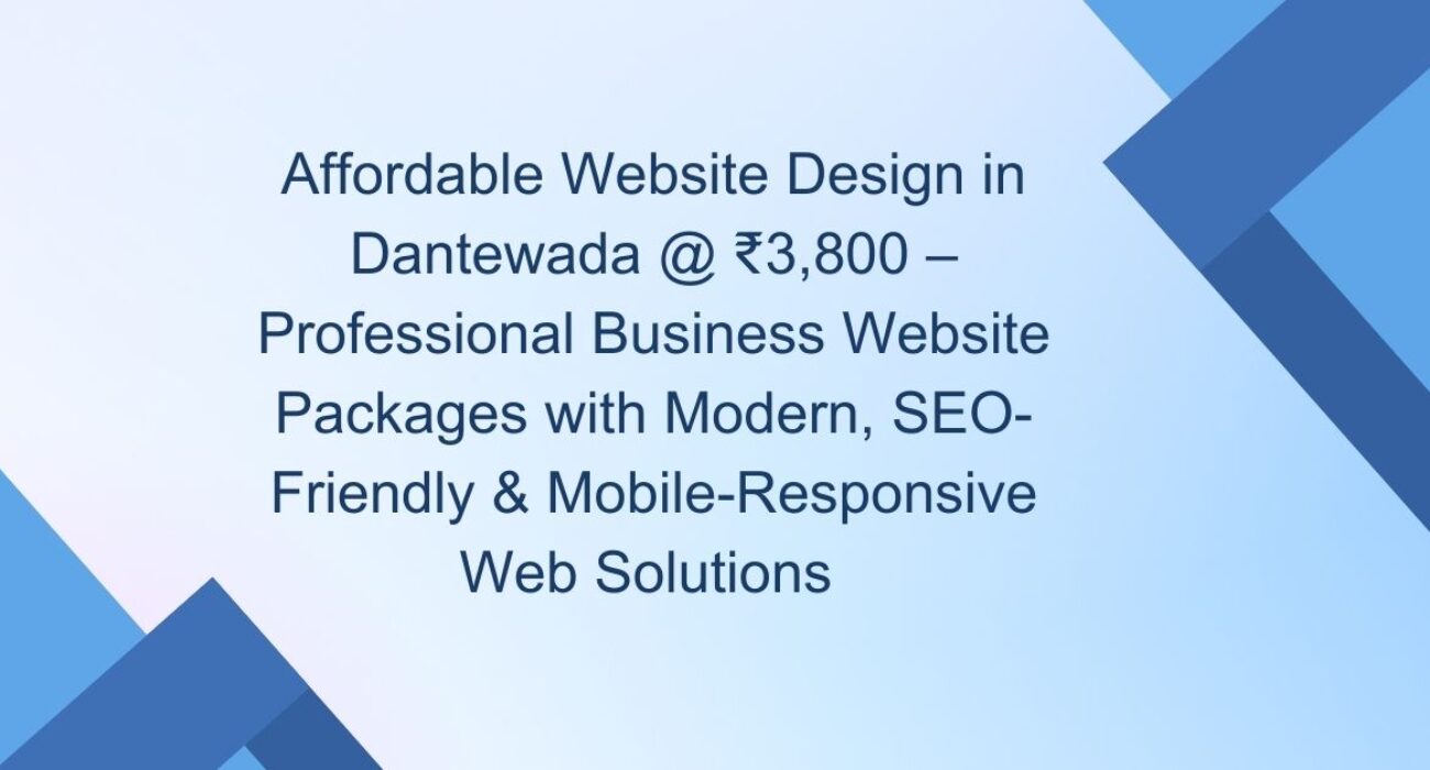 Affordable Website Design in Dantewada