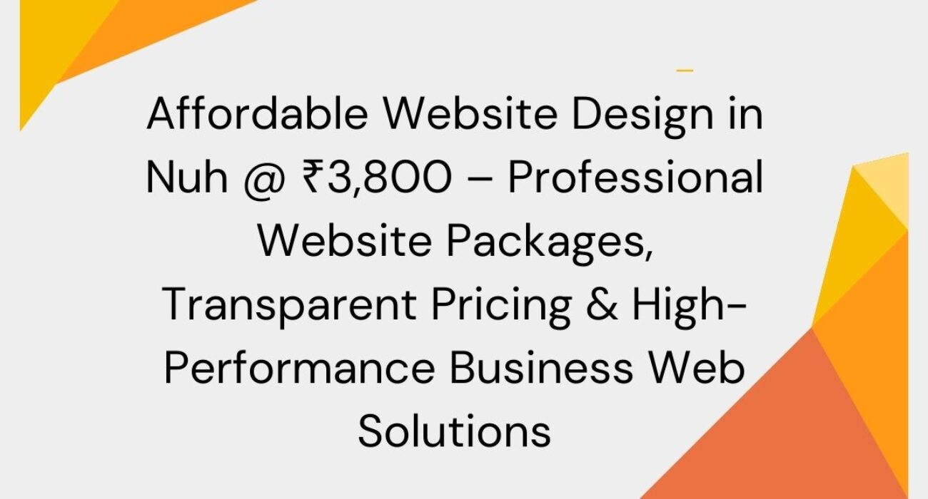 Affordable Website Design in Nuh
