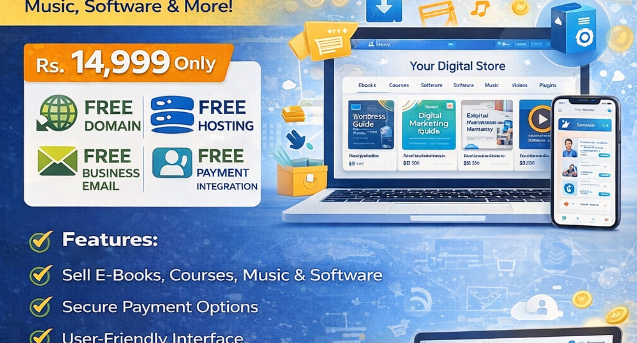 Digital Product Selling Website Development Start Your Online Store & Sell Digital Products Easily 2026